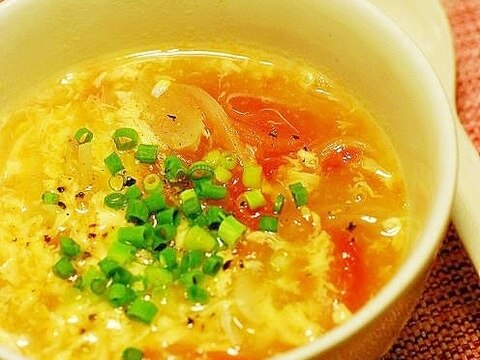 トマトの酸辣湯スープ